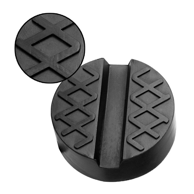 DEDC Universal Floor Jack Pad,Pinch Weld Side Frame Rail Protector Puck,Slotted Rubber Jack Pad Adapter Car Lift Frame Rail Protection Accessorie - 1 Pc - Image 2